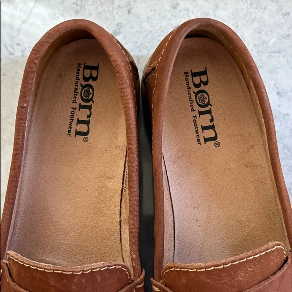 Born Nerina women’s suede penny loafer Brown Size 9 - Picture 9 of 12